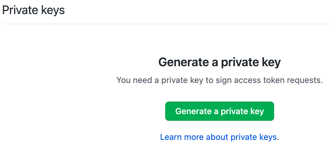 Generate private key