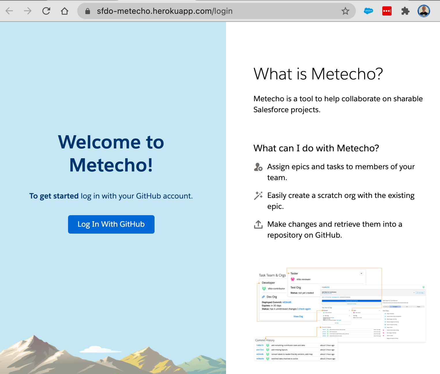 Metecho welcome