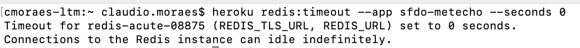 Redis timeout CLI